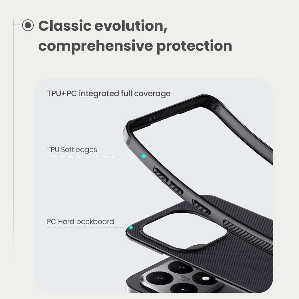 For Xiaomi 15T 5G NILLKIN Frosted Shield Pro PC + TPU Phone Case(Black)