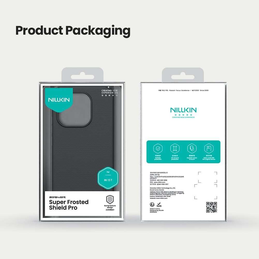 For Xiaomi 15T 5G NILLKIN Frosted Shield Pro PC + TPU Phone Case(Black)