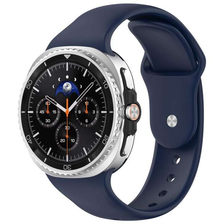 For Samsung Galaxy Watch8 / 8 Classic xDfind Reverse Buckle Silicone Watch Band(Midnight Blue)