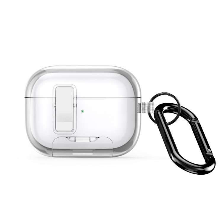 For AirPods Pro 2 DUX DUCIS PECR Series Holder & Security Lock Earphone Case(Transparent)