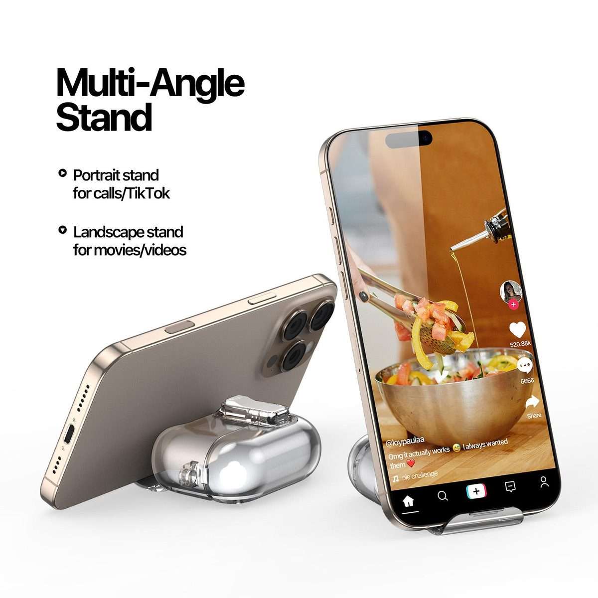 For AirPods Pro 2 DUX DUCIS PECR Series Holder & Security Lock Earphone Case(Transparent)