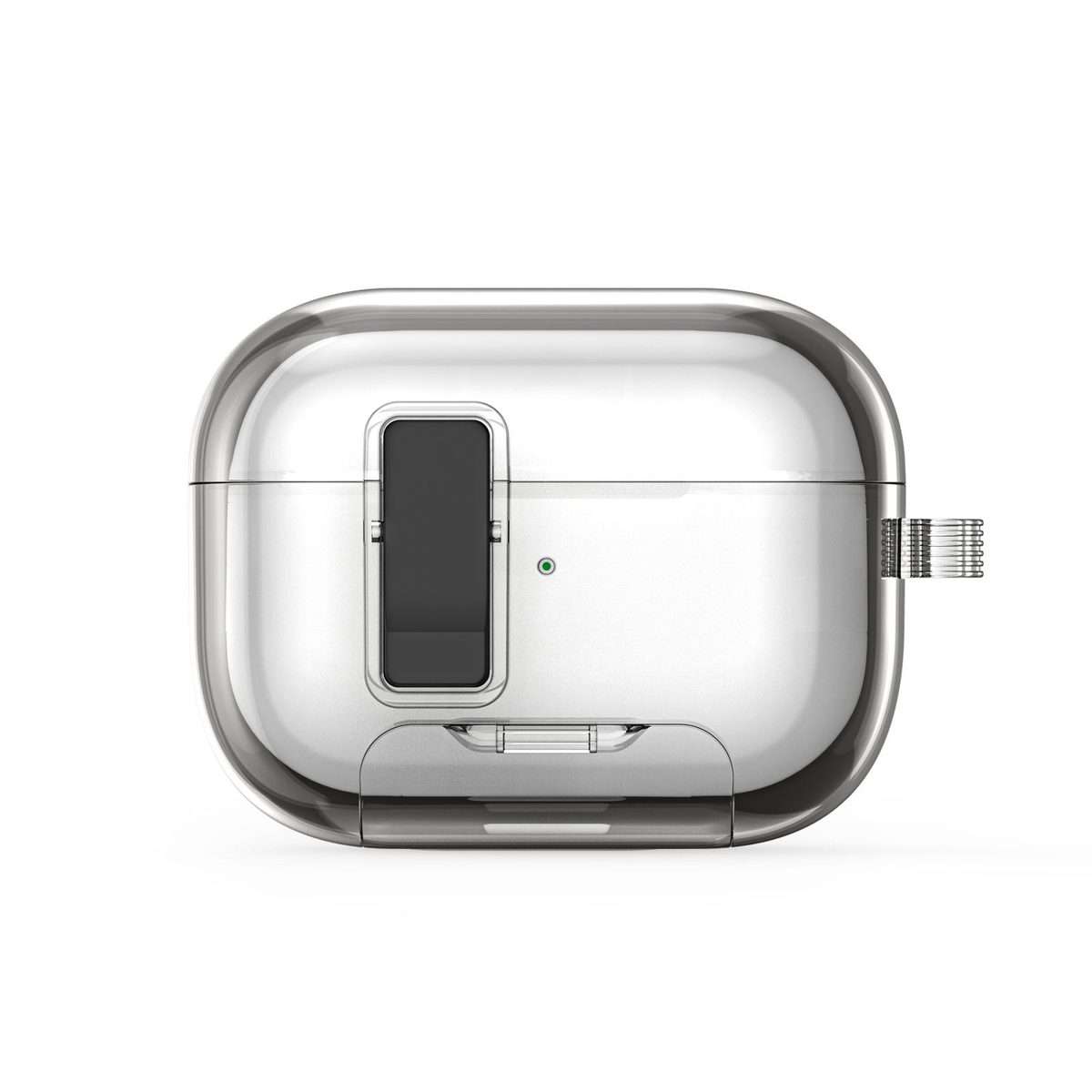 For AirPods Pro 2 DUX DUCIS PECR Series Holder & Security Lock Earphone Case(Transparent Black)