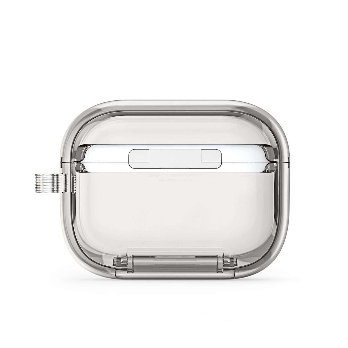 For AirPods Pro 3 DUX DUCIS PECR Series Holder & Security Lock Earphone Case(Transparent Black)