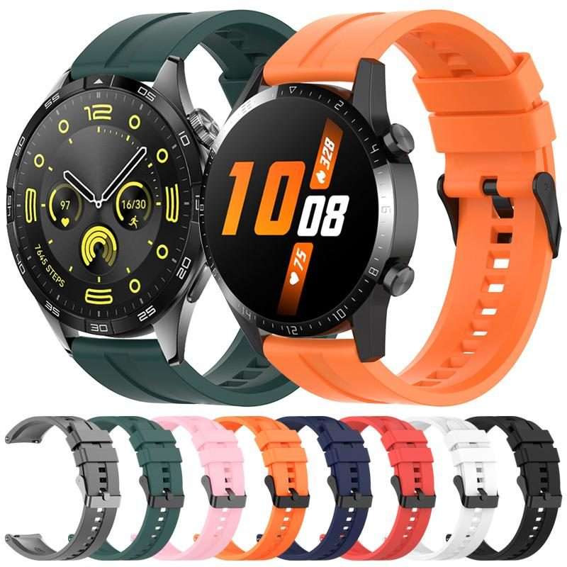 20mm For Amazfit Active 2 / GTS4 Mini xDfind Silicone Black Buckle Watch Band(Dark Grey)