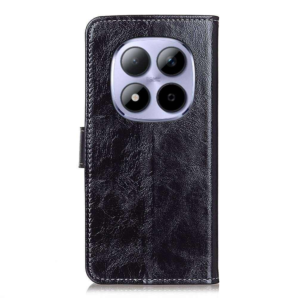 For Redmi Note 15 Pro+ 5G Global 163.3mm Retro Crazy Horse Texture Leather Phone Case(Black)