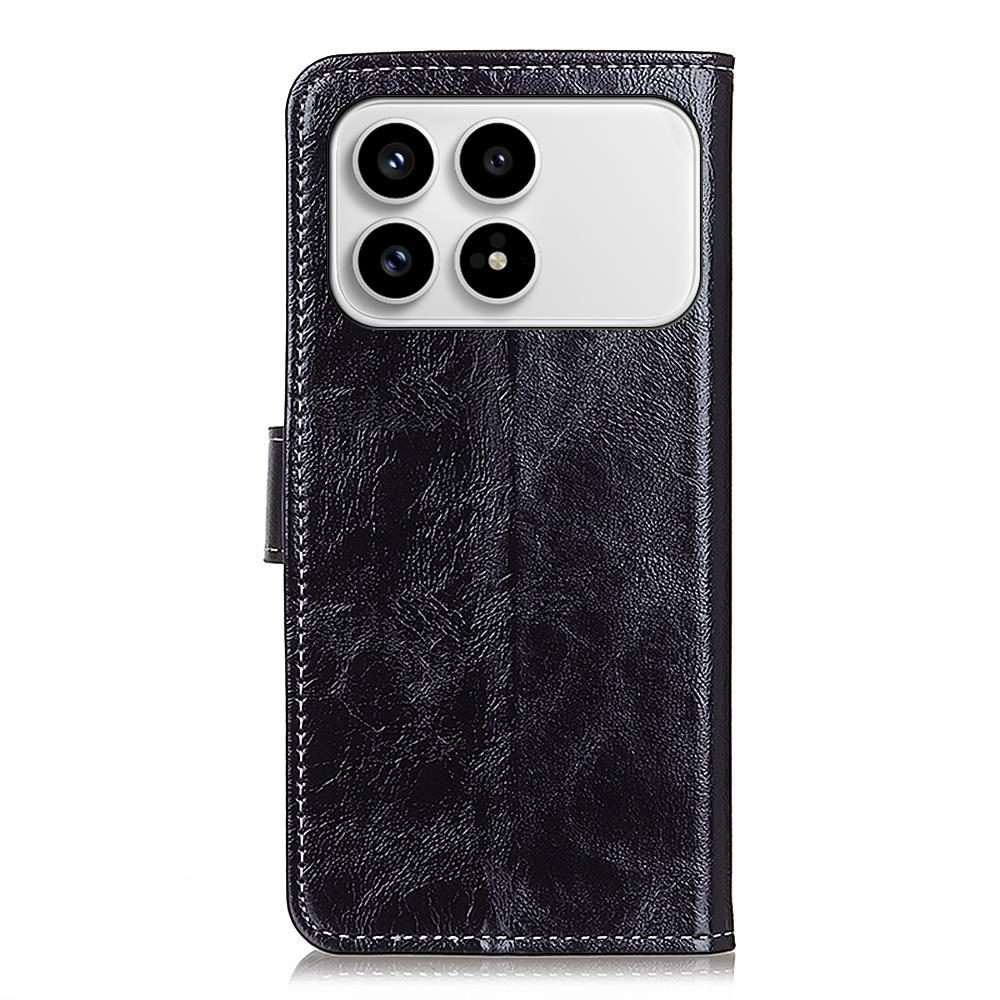 For Redmi K90 / Poco F8 Pro Retro Crazy Horse Texture Leather Phone Case(Black)