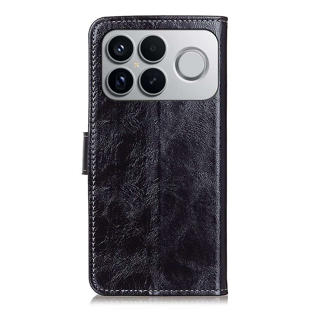 For Redmi K90 Pro Max/Poco F8 Ultra Retro Crazy Horse Texture Leather Phone Case(Black)