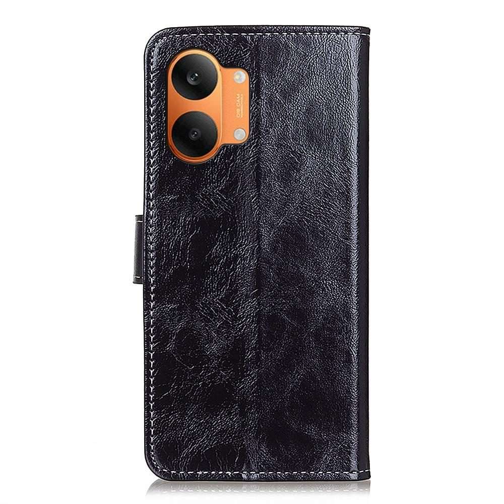 For Redmi Turbo 5 Max / Poco X8 Pro Max Retro Crazy Horse Texture Leather Phone Case(Black)