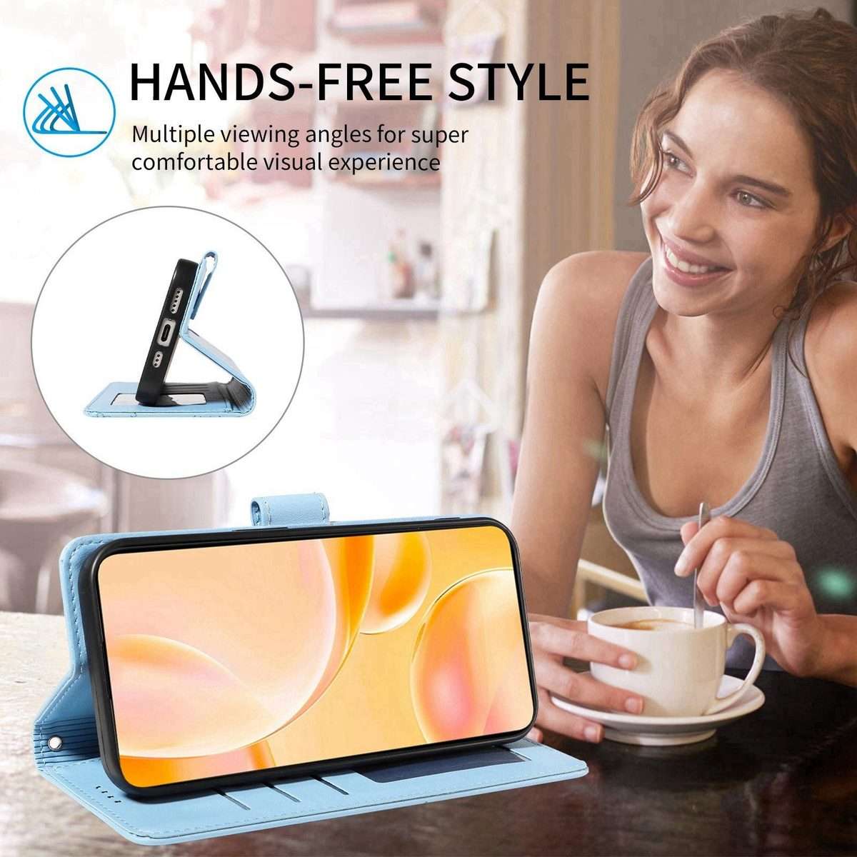 For Redmi K80 Ultra Embossed Heart Dog RFID Blocking Wallet Leather Phone Case(Sky Blue)