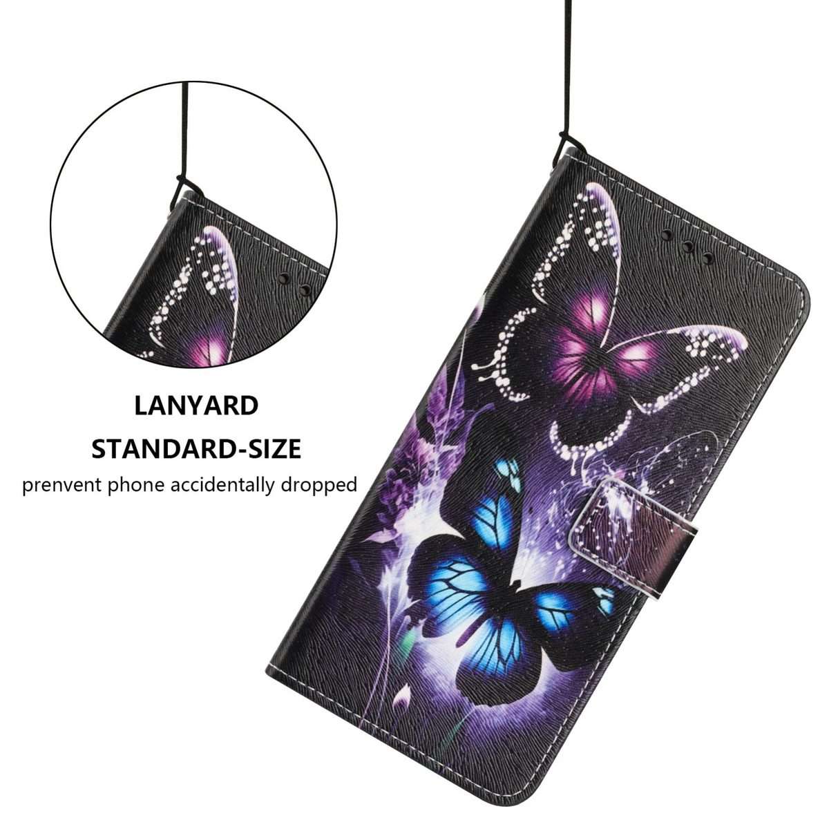 For Redmi Note 15 Pro+ 5G Global 163.3mm Color Drawing Pattern Leather Phone Case(Two Butterflies)