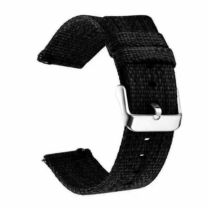 22mm xDfind Nylon Canvas Watch Band(Black)