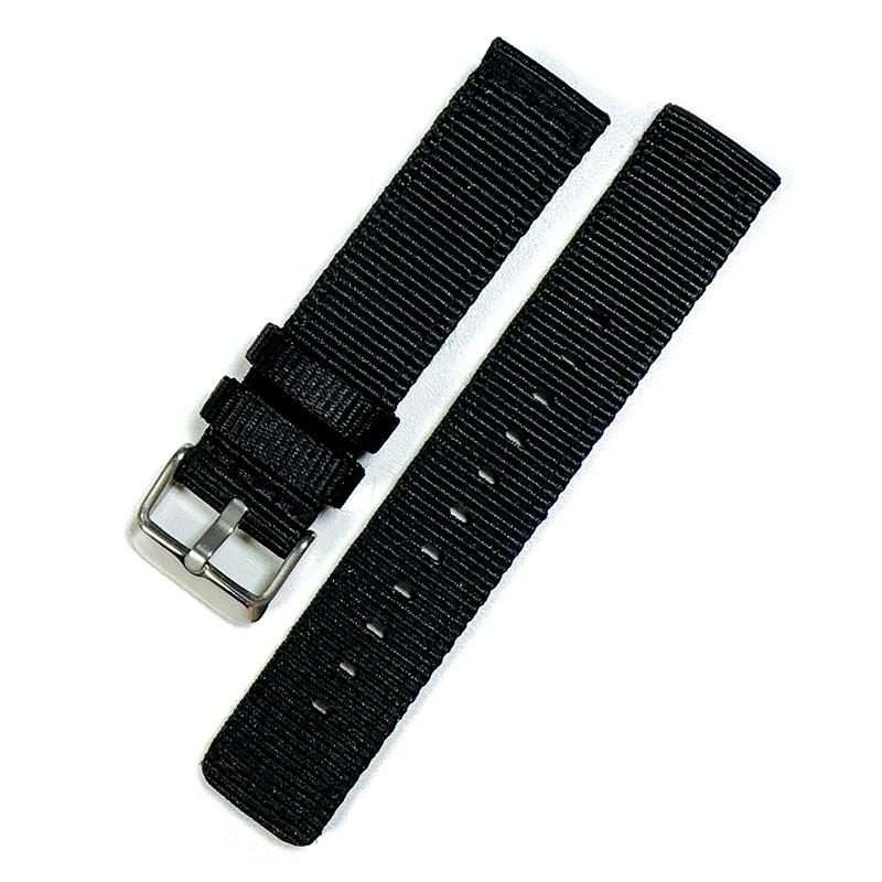 22mm xDfind Nylon Canvas Watch Band(Black)