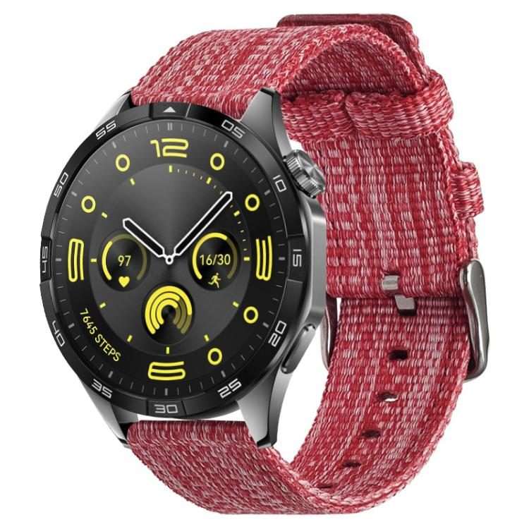 22mm xDfind Nylon Canvas Watch Band(Red)