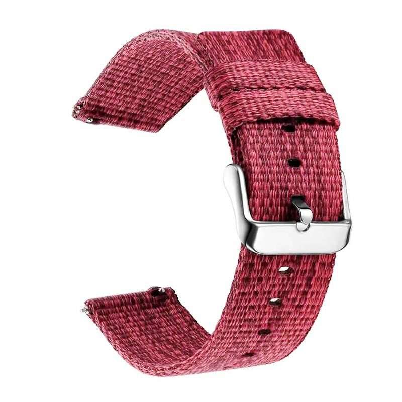 22mm xDfind Nylon Canvas Watch Band(Red)