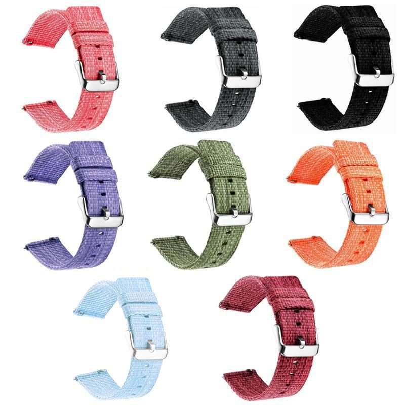 22mm xDfind Nylon Canvas Watch Band(Red)