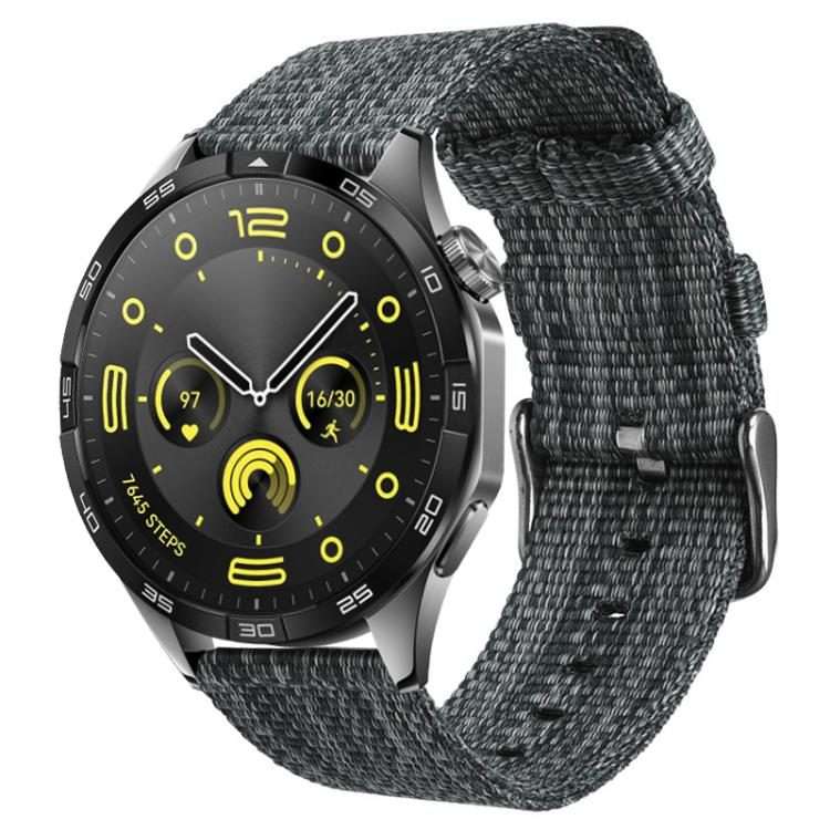 22mm xDfind Nylon Canvas Watch Band(Dark Grey)