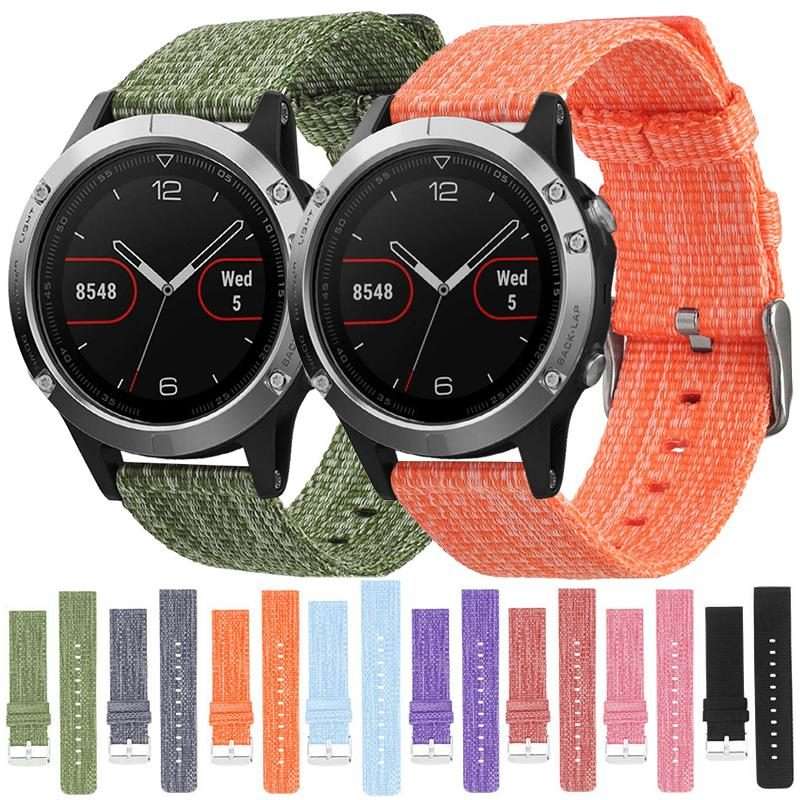 22mm xDfind Nylon Canvas Watch Band(Dark Grey)