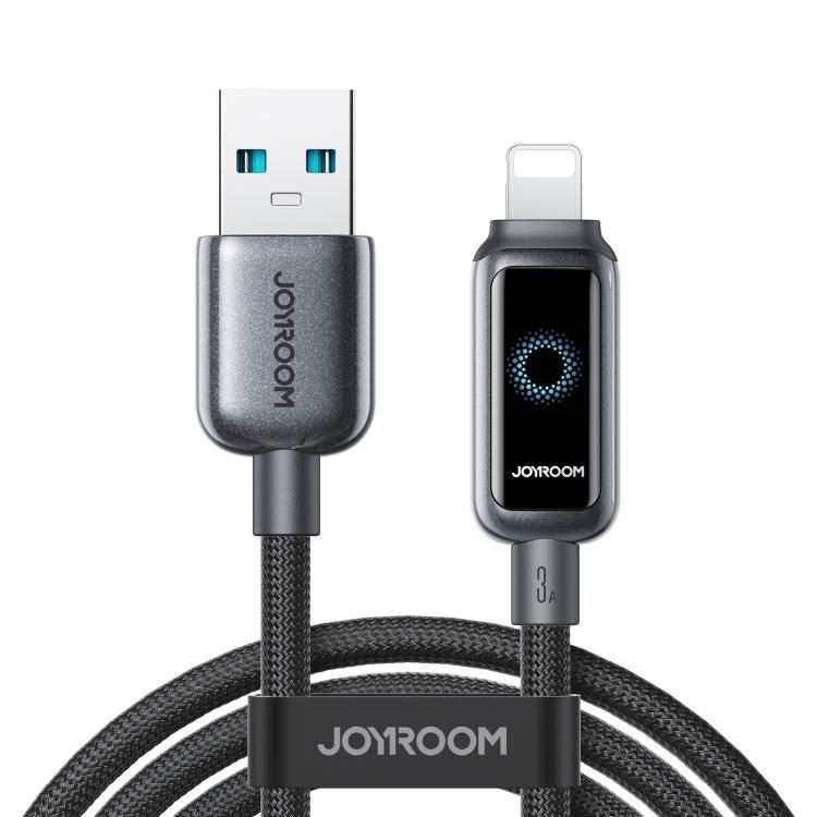 JOYROOM S-A55 StarFlight Series 3A USB to 8 Pin Auto Power-Off Fast Charging Data Cabl ... (Black)