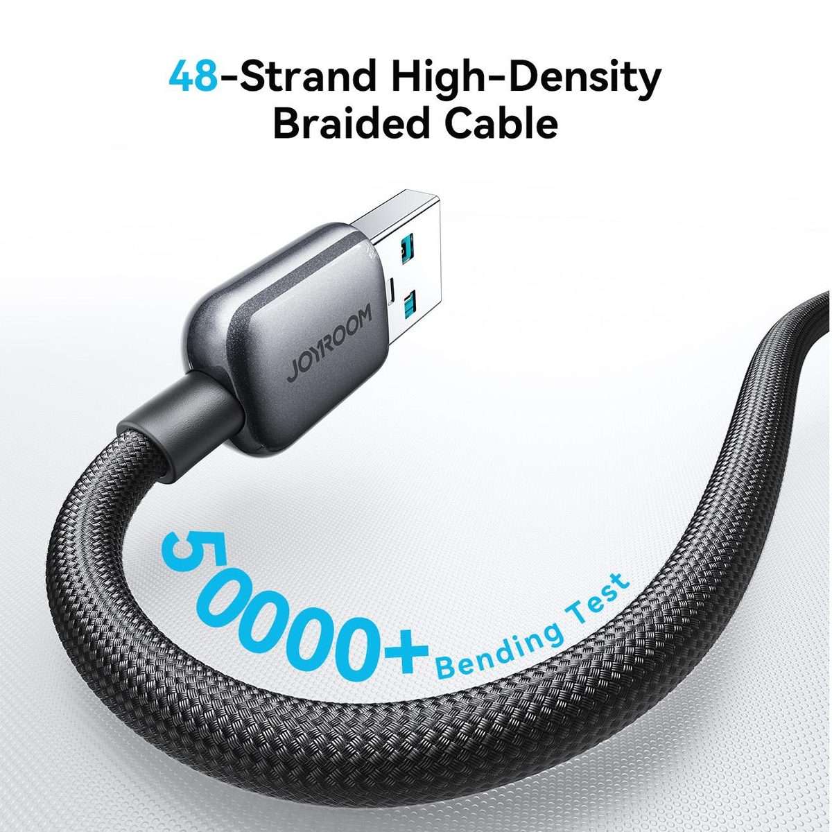 JOYROOM S-A55 StarFlight Series 3A USB to 8 Pin Auto Power-Off Fast Charging Data Cabl ... (Black)