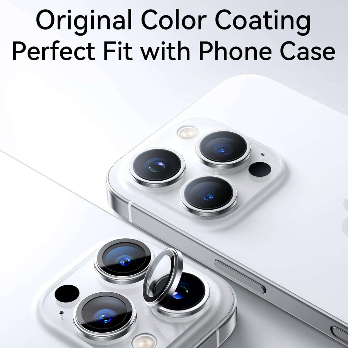 For iPhone 17 Pro / 17 Pro Max JOYROOM Knight Series 9H HD Lens Protective Film(Silver)