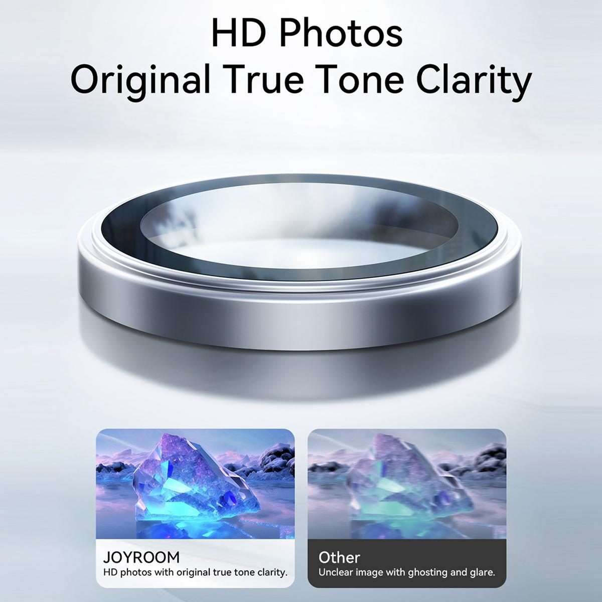 For iPhone 17 Pro / 17 Pro Max JOYROOM Knight Series 9H HD Lens Protective Film(Deep Blue)