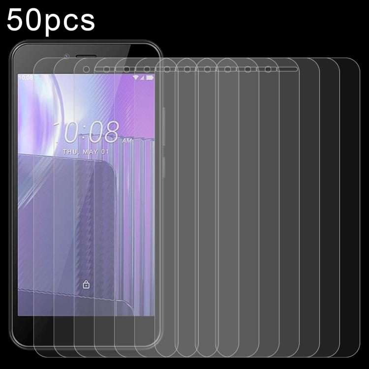 For HTC Wildfire E5 Life 50pcs 0.26mm 9H 2.5D Tempered Glass Film