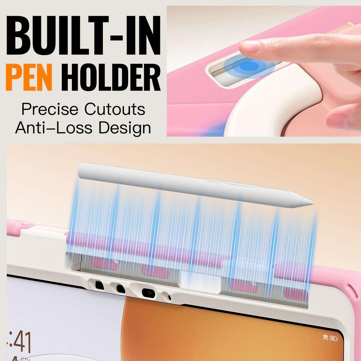 For Xiaomi Pad 7S Pro 12.5 Silicone Hybrid PC Tablet Case with Holder & Should ... (Colorful Pink)