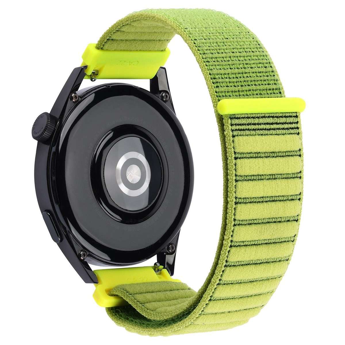 20mm xDfind Wave Texture Nylon Hook and Loop Fastener Watch Band(Green)