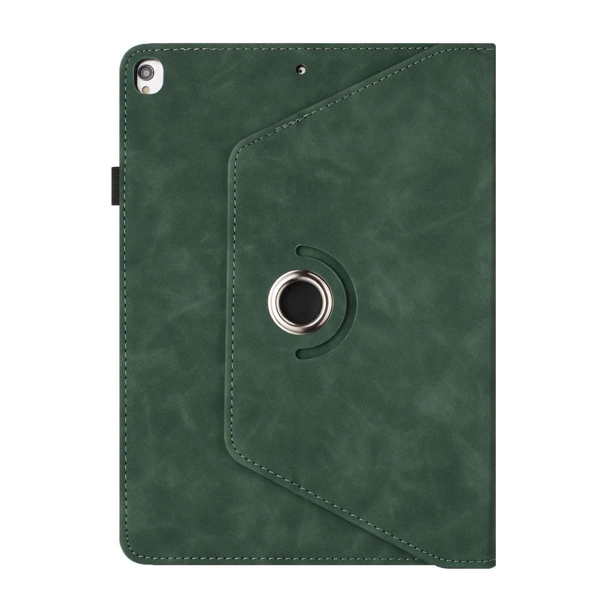 For iPad 10.2 2020 / 2019 / 10.5 2019 Solid Color Rotation Holder Leather Smart Tablet Case(Green)
