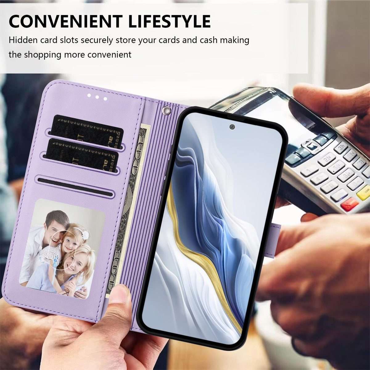 For Tecno Camon 50 Pro 4G Embossed Heart Cat Leather Phone Case with Hand Strap(Light Purple)