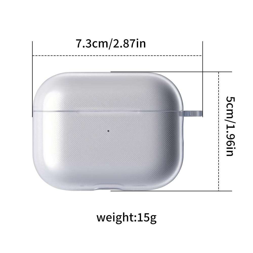 For AirPods Pro 3 Earphone Transparent TPU Protective Case