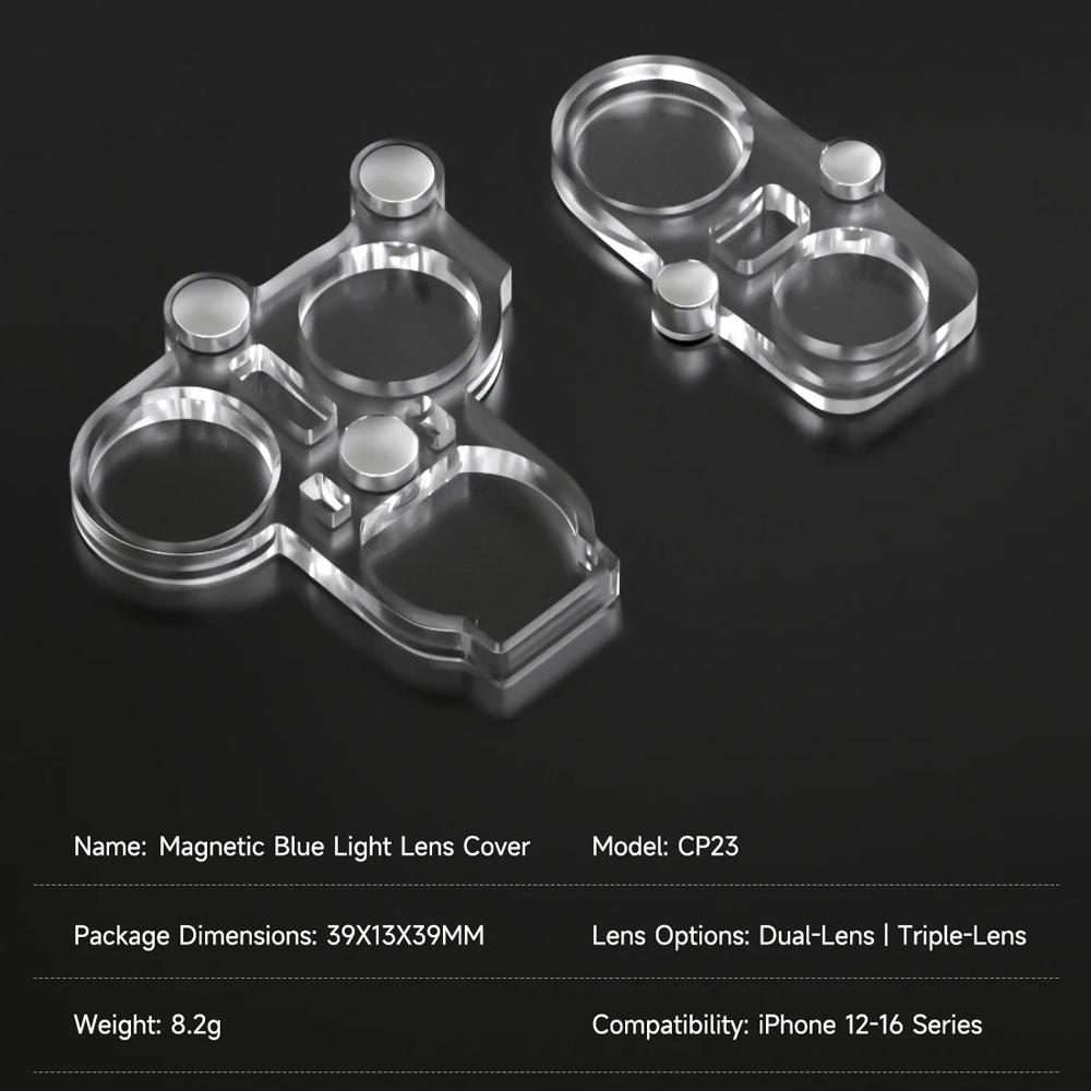Mechanic CP23 Magnetic Blue Light Lens Cover Protector for iPhone 12-16 Pro Max