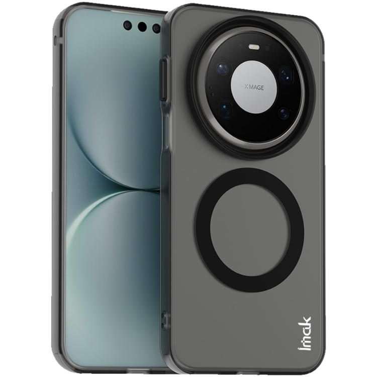 For Huawei Mate 80 Pro Max IMAK Chocolate Series TPU + PET MagSafe Phone Case(Black)
