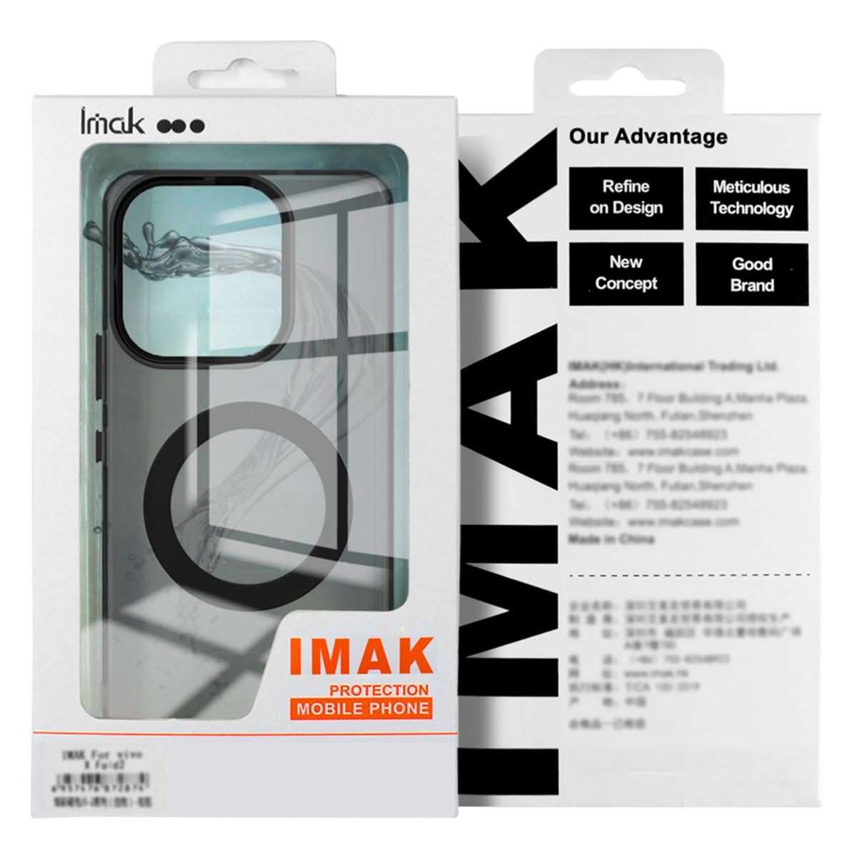 For Huawei Mate 80 Pro Max IMAK Chocolate Series TPU + PET MagSafe Phone Case(Black)