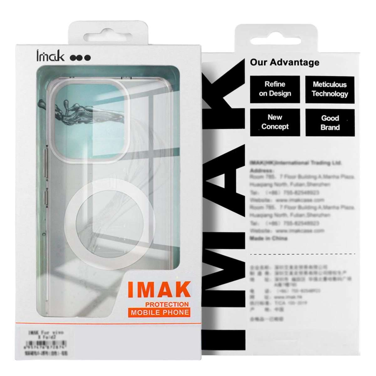 For Huawei Mate 80 Pro Max IMAK Chocolate Series TPU + PET MagSafe Phone Case(White)