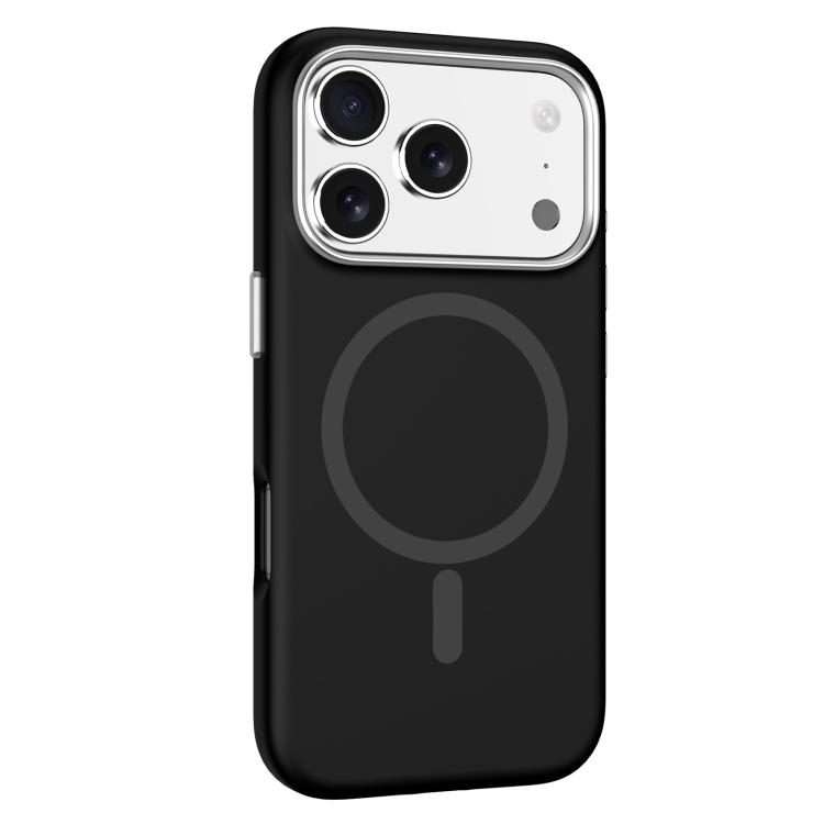For iPhone 17 Pro Max Mutural Karen Series Liquid Silicone MagSafe Phone Case(Black)