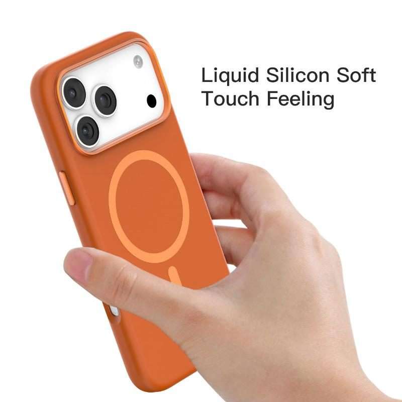 For iPhone 17 Pro Max Mutural Karen Series Liquid Silicone MagSafe Phone Case(Black)
