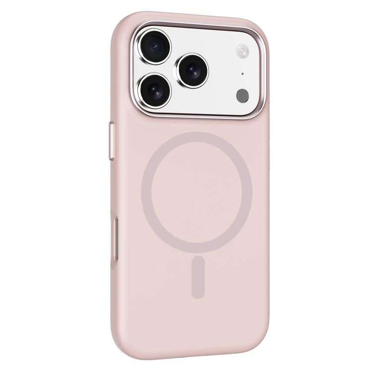 For iPhone 17 Pro Max Mutural Karen Series Liquid Silicone MagSafe Phone Case(Pink)