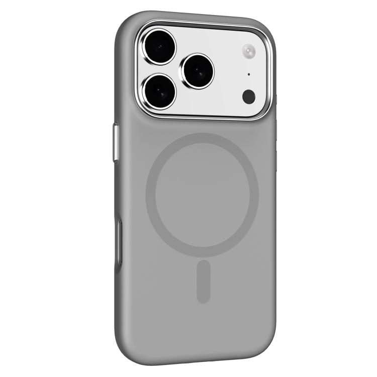 For iPhone 17 Pro Max Mutural Karen Series Liquid Silicone MagSafe Phone Case(Grey)
