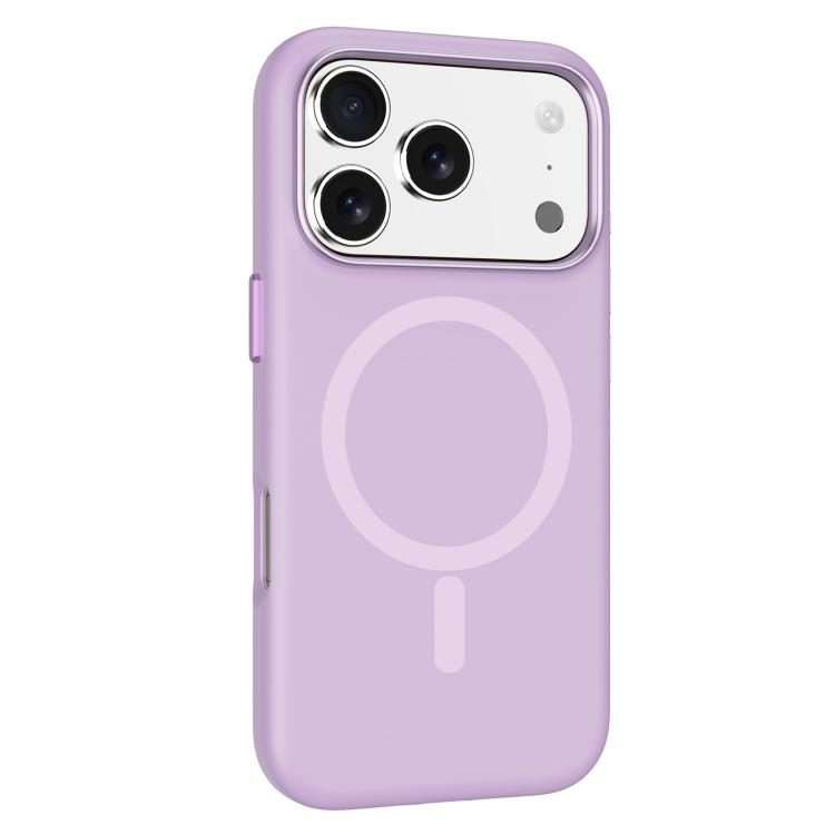 For iPhone 17 Pro Max Mutural Karen Series Liquid Silicone MagSafe Phone Case(Purple)