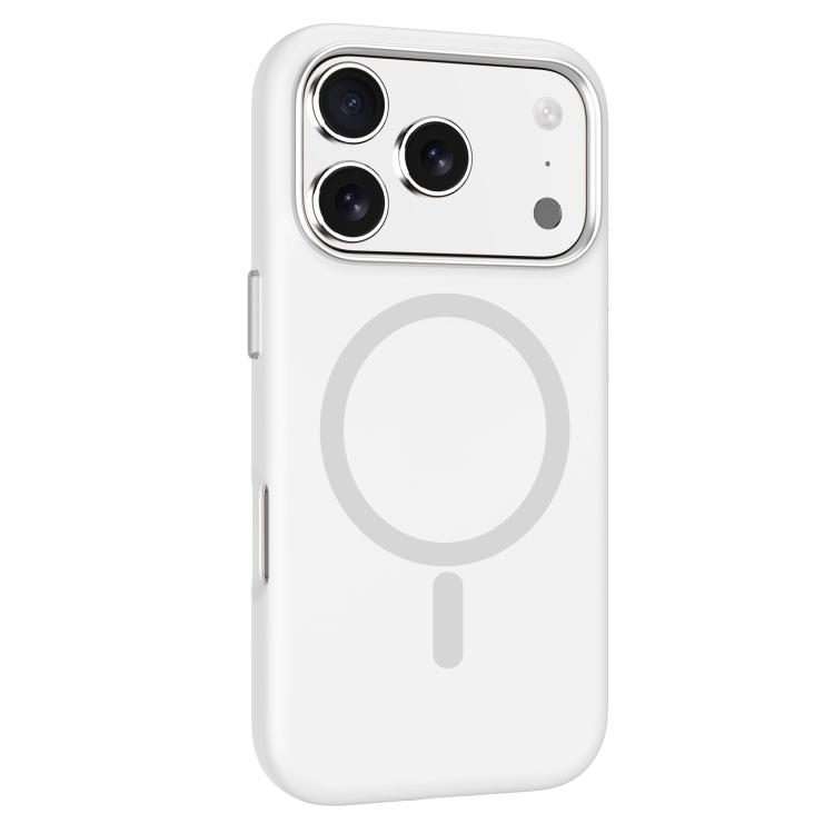 For iPhone 17 Pro Max Mutural Karen Series Liquid Silicone MagSafe Phone Case(White)