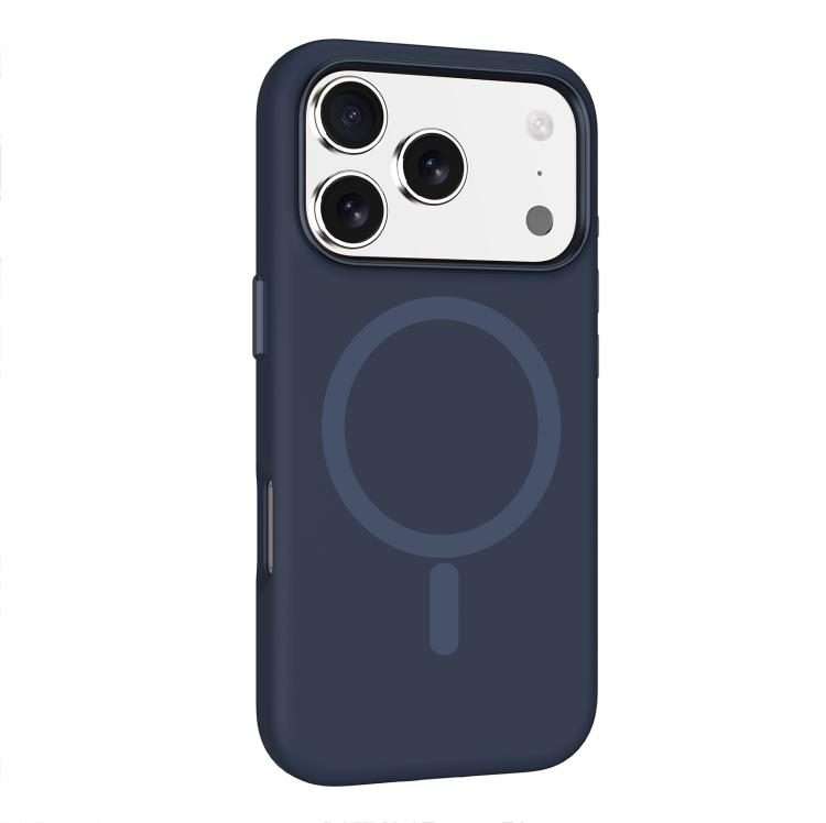 For iPhone 17 Pro Max Mutural Karen Series Liquid Silicone MagSafe Phone Case(Deep Blue)
