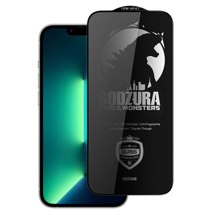 For iPhone 13 Pro Max / 14 Plus WK WTP-123 6D Curved Ultra-Fine Edge Privacy Ful ... (Transparent)