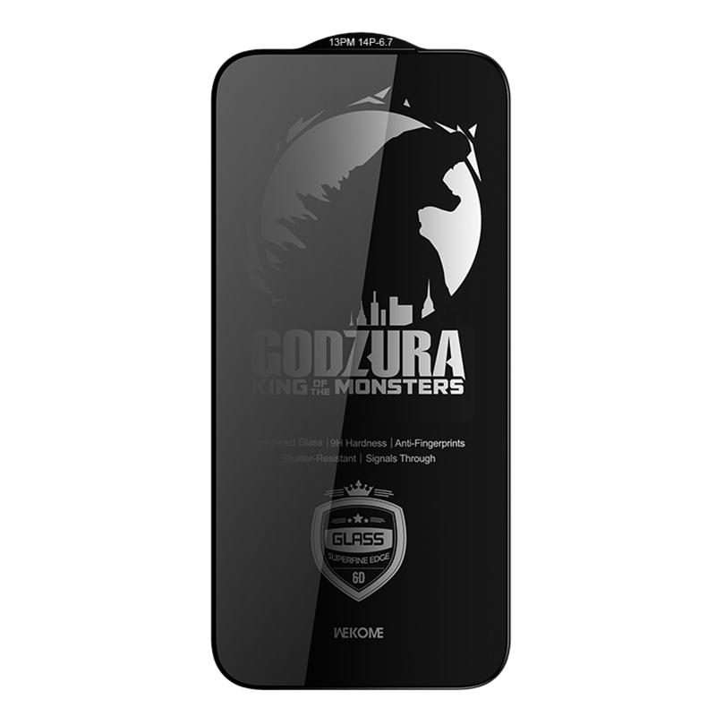 For iPhone 13 Pro Max / 14 Plus WK WTP-123 6D Curved Ultra-Fine Edge Privacy Ful ... (Transparent)