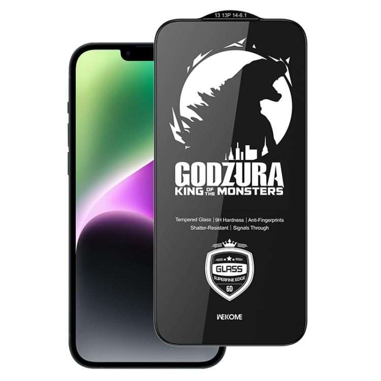 For iPhone 14 / 13 / 13 Pro WK WTP-122 6D Curved Ultra-Fine Edge HD Full-Screen ... (Transparent)