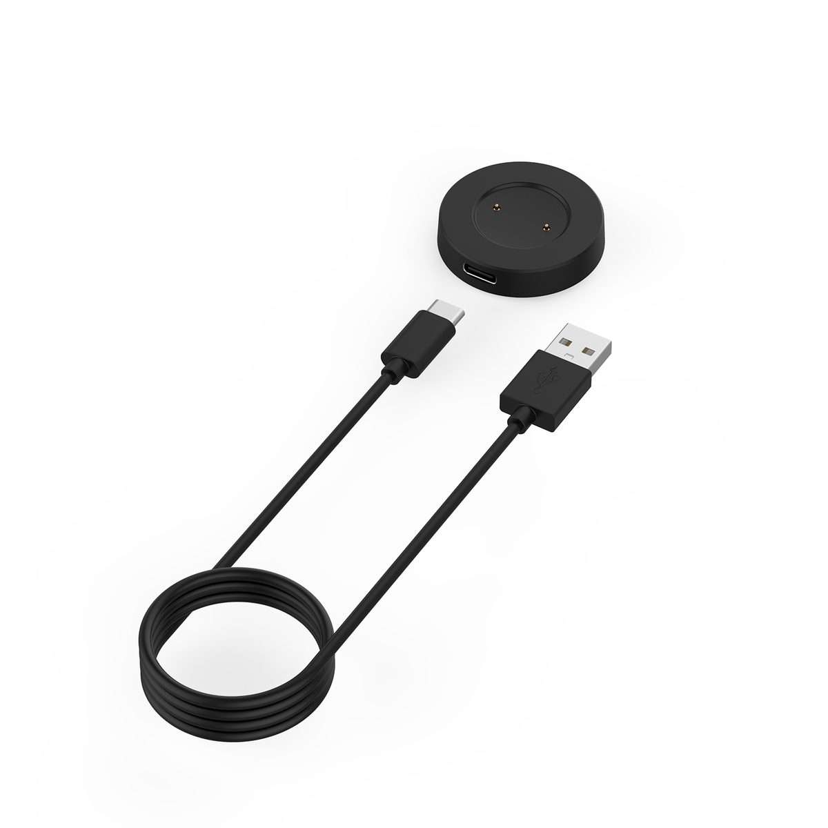 For Huawei Honor Watch GS Pro Smart Watch Portable Split Charger USB Charging Cable, L ... (Black)