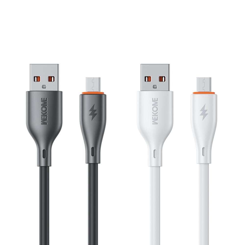 WK WDC-116m 12W USB to Micro USB Fast Charging Data Cable, Length: 1m(Black)