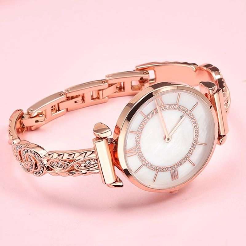 14mm xDfind Thin Bracelet Diamond Metal Stainless Steel Watch Band(Silver)