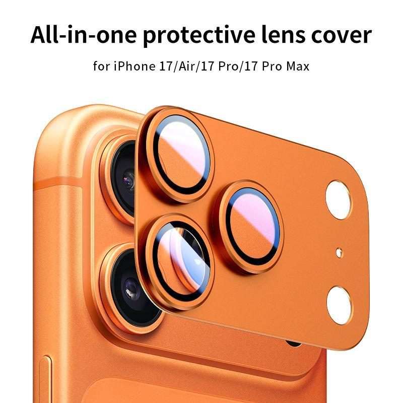 For iPhone 17 Pro Max XDcase Armor Full-Coverage Frosted Metal Camera Lens Ring Film(Silver)