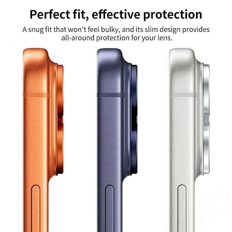 For iPhone 17 Pro XDcase Armor Full-Coverage Frosted Metal Camera Lens Ring Film(Silver)